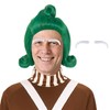 Miss U Hair Men Short Green Funny Wig with White