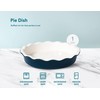 Pie Dish, by Kook, Round Pie Pan/Plate, Deep Dish, Ruffled