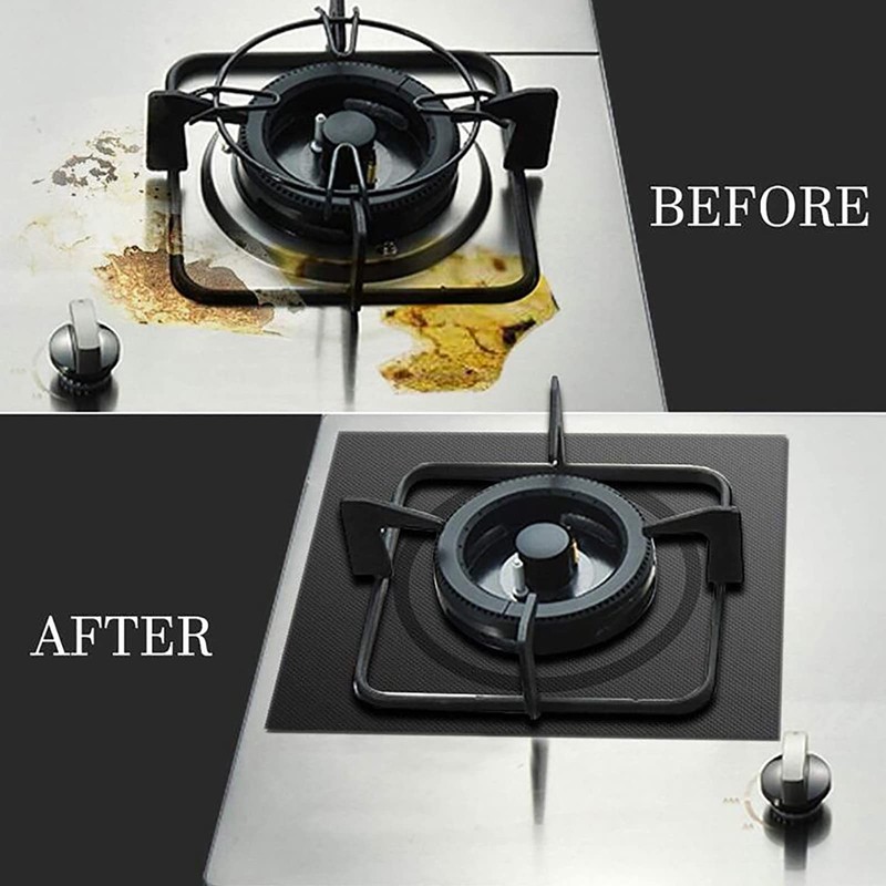 QUINTRA Stove Burner Cover, Double, Reusable, Non-Stick, Heat Resistant, Gas