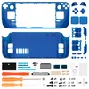eXtremeRate Clear Blue Custom Faceplate Back Plate Shell for Steam