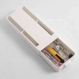 Easy to attach and multipurpose for organizing small items Hidden drawer (white)