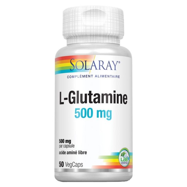 Solaray L-Glutamine 500 mg 50 gélules végétales
