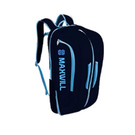 Maxwill INVICTO Pickleball Deluxe Backpack Shoe Compartment,Storage Pockets, Water Bottles, Adjustable Sling, Pickleball Accessories Equipment Bag (blue)