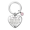 QMVMV Sister Gifts Sister Keyring for Women Girl Birthday Christmas