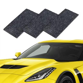 LISLUN Nano Sparkle Cloth, Nano Sparkle Cloth Car Scratch Remover, Nanosparkle Cloth for Car Scratches, (3pack-Blcak)