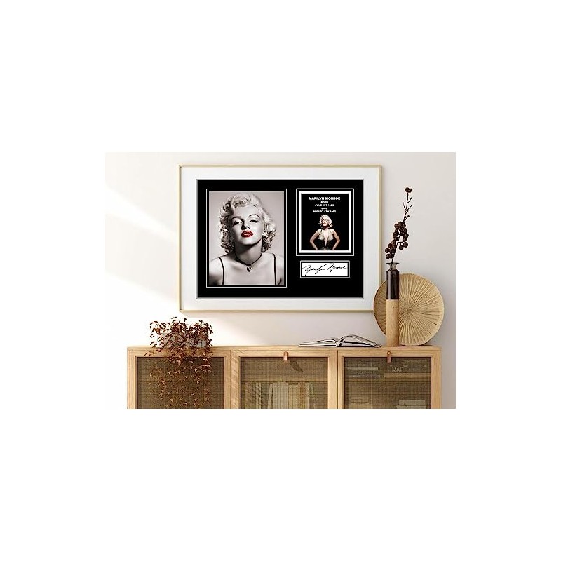 Stunning Quality Marilyn Monroe Signed/Autographed print. (A3 Print 42cm x