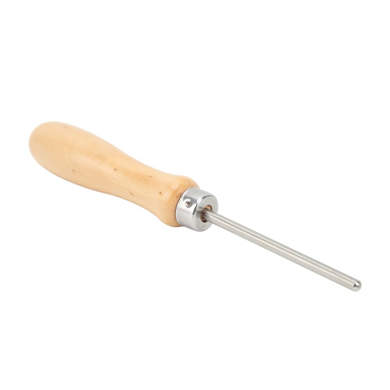 Racket Stringing Awl Portable Universal Wooden Handle Racquet Threading Tool