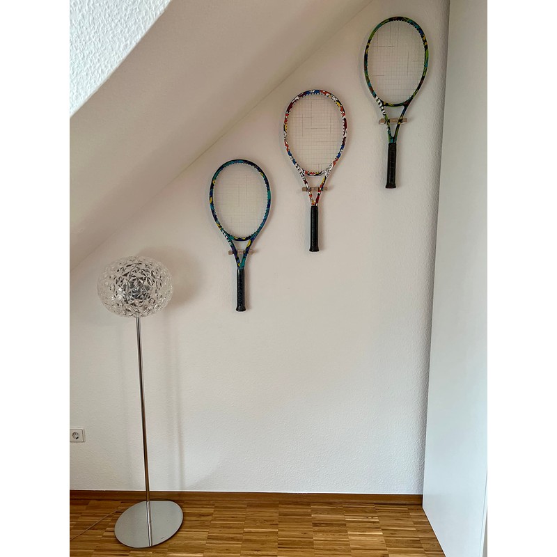 Clipboart® 360° Tennis Racket Wall Mount Holder Wall Mount Tennis