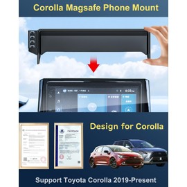 wincar Car Phone Mount for 2019-2026 Toyota Corolla/Corolla Hatchback / 2022-2026 Corolla Cross 15W Fast Wireless Charger Custom Fit 8-inch Screen for MagSafe Magnetic Toyota Corolla Accessories