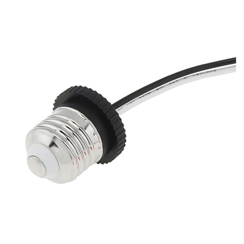 SJZBIN 2PCS E26 Socket Adapter Medium Base Male Screw in