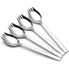 WEKTUNAA 4-pack Stainless Steel Sporks for Everyday Use,Camping Hiking Heavy