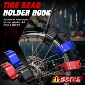 Motorcycle Tire Bead Installation Holder Hook, Multicolor, 3 Pack