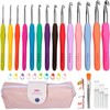 36 Pcs Crochet Hook Set with Yarn Knitting Needles Crochet
