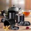 Meanplan 12 Pcs Tea Tin Canister with Airtight Double Lids