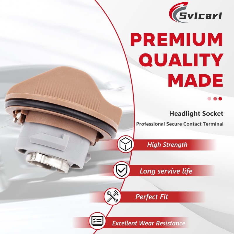 Svicari Headlight Headlamp Socket Holder Fit for Kia Sorento 2011