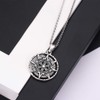 Compass Necklace Sterling Silver Compass Necklace Graduation Friendship Talisman Travel