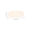 CAXUSD Cotton Crochet Rustic Table Runner Decorative Doily for Parties