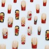 SINHOT Square Press on Nails - Long Fake Nails, Glossy