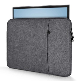 16.1 Inch Portable Monitor Case Sleeve Bag for 16" Veout KYY Lepow GTEK ViewSonic ZSCMALLS 15.6" USB-C Portable Display Monitors, 15"x10.8" Space Grey