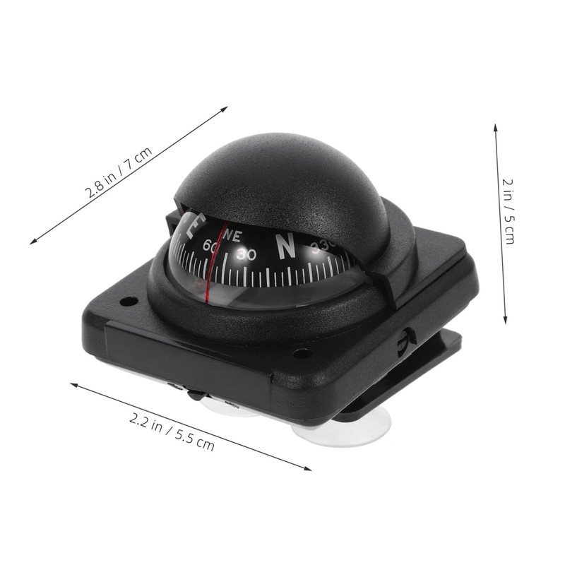 Mobestech Car Dashboard Accessories Marine Compass for Boats Compact Ball