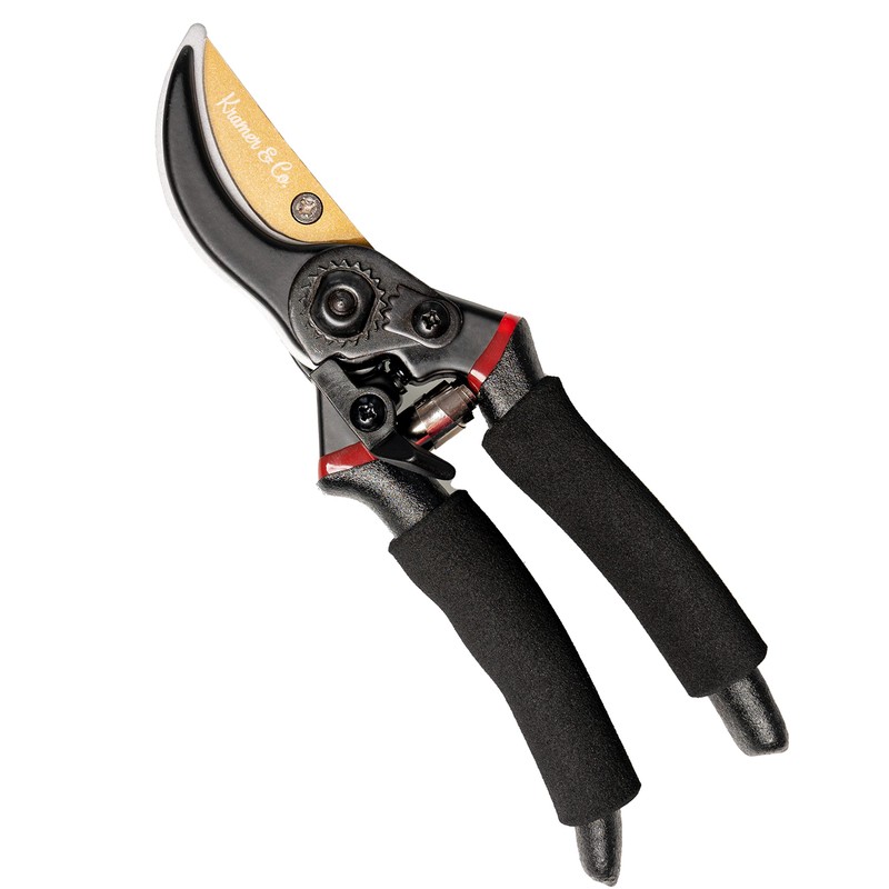 Kramer&Co. Gardening 8" Professional Secateurs- Bypass Pruning Shears, Hedge &