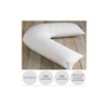 HOMES-LINEN Orthopaedic V-Shaped Pillow Extra Cushioning Support For Head, Neck