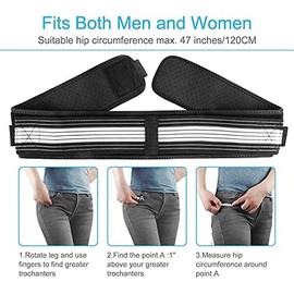 Sacroiliac Si Joint Hip Belt, Dainely Belt - Back Brace For Lower Back Pain, Lumbar And Wiast Pain Stabilizing Compression Men And Women (2 Pcs)