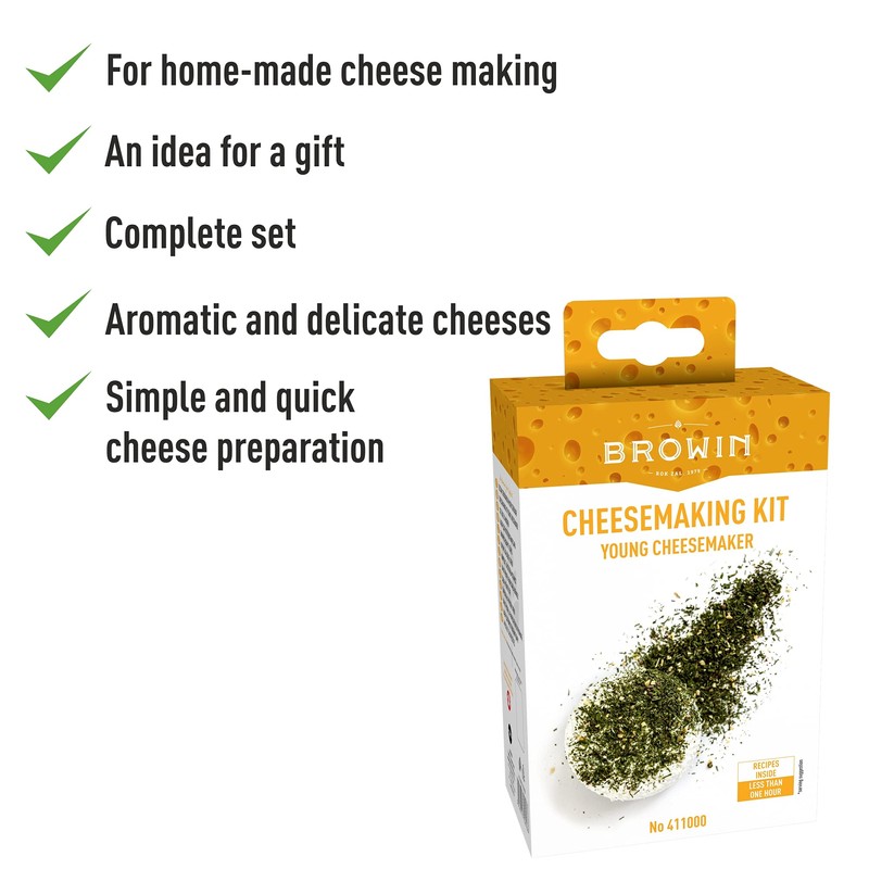 Browin 411000 Cheesemaking Kit - Complete Set for Making Cheese
