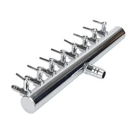 QMseller Stainless Steel Aquarium Fish Tank 8 Ways Air Flow Splitter Lever Control Valve