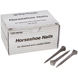 Top Tools Steel 2 Inch Horseshoe Nails Box of 100