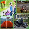 Pack of 6 Bicycle Flags for Children, Double-Sided Bicycle Flag,