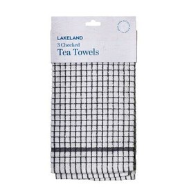 3 Lakeland Checked Tea Towels