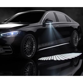 Car rearview mirror welcome led light universal Angel wings welcome projection light