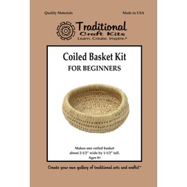 Traditional Craft Kits Coiled Basket Kit for Beginners