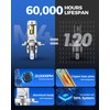 Marsauto H4 LED Bulbs 34000LM Brighter, Wireless 9003 Fog Light