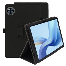 XLTTONG for DOOGEE U11 Case 11 Inch,Full Coverage PU Leather Cover Case Folding Stand with Hand Strap Cover for DOOGEE U11 Pro (Black)