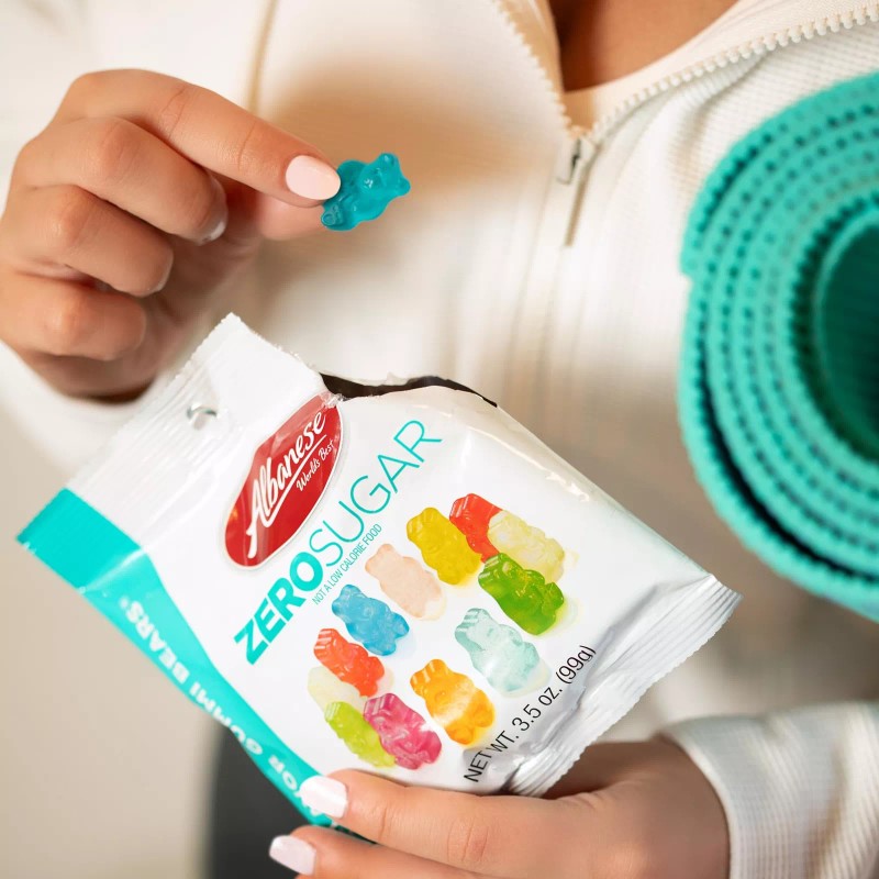 Albanese 12 Flavor Zero Sugar Gummy Bears 3.5 Ounce Pack
