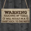 RED OCEAN Kick Nuts Tools Man Cave Garage Shed Dad