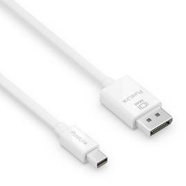 PureLink mini DisplayPort auf Displayport 1.3 Kabel, 4K Ultra HD 60Hz, 21,6GB/s Bandbreite, vergoldete Steckkontakte, 2,00m, weiß