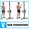 A2ZCARE LAT Pull Down Cable Machine Attachment - Tricep Press