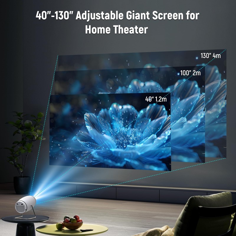 Doingdo Mini Projector 4K 1080P, Mini Projector