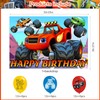 Blaze and The Monster Backdrop Birthday Banner for Blaze and