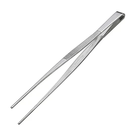 ANEX No. 137 Stainless Steel Tweezers, Jagged Type, Straight Type, 7.1 inches (180 mm)