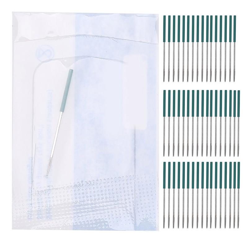 50PCS Professional Eyebrow Tattoo Needles Microblading Pen Shading Blades Permanent