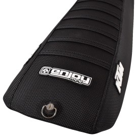 KTM 1999-2001 KTM SC SUPERMOTO 400 620 Seat Cover BLACK w/ BLACK RIBS LOGO #328