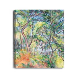 DECORARTS Sous-Bois (Under the Trees) by Paul Cezanne Giclee Canvas Prints Wall Art for Home Decor 24x20
