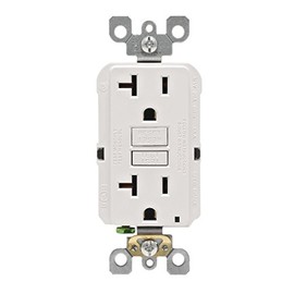 Leviton Self-Test SmartlockPro Slim GFCI Non-Tamper-Resistant Receptacle with LED Indicator (3 Pack), GFNT2-3W, White