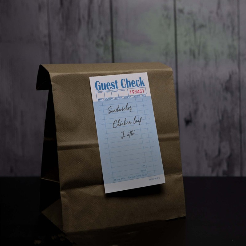 ESSENTIAL Guest Check Books 3.5" x 6.7", 1000 Duplicates Server
