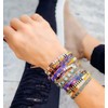KELITCH Miyuki Tila Beads Friendship Bracelets Stackable Chic Stretch Bracelets
