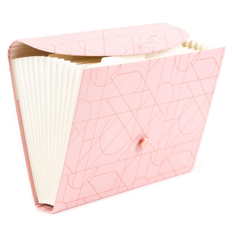 U Brands Modern Pretty Fashion Expandable File Folder, Letter Size,